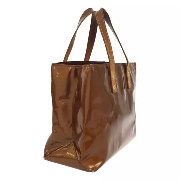 LOUIS VUITTON Reade PM Bronze Monogram Vernis Handbag - Picture 2 of 13